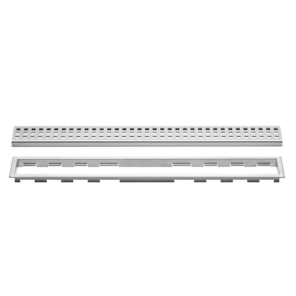 Schluter KERDILINE Linear Floor Drain with Square Grate Design