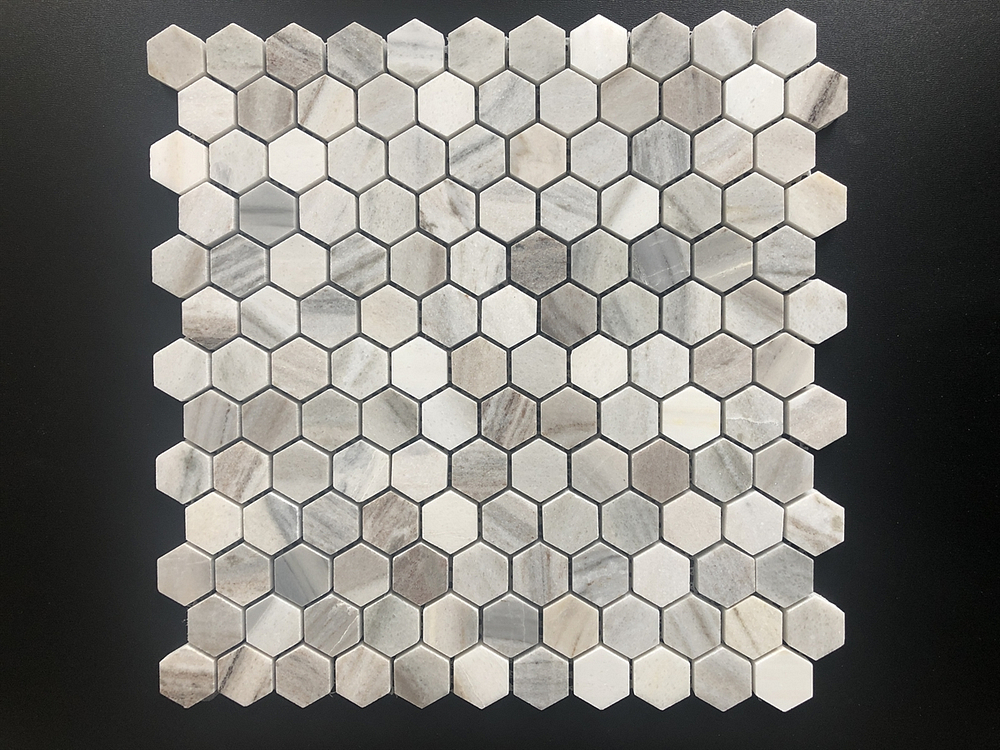 Honed Skyline Hexagon Mosaic Tile